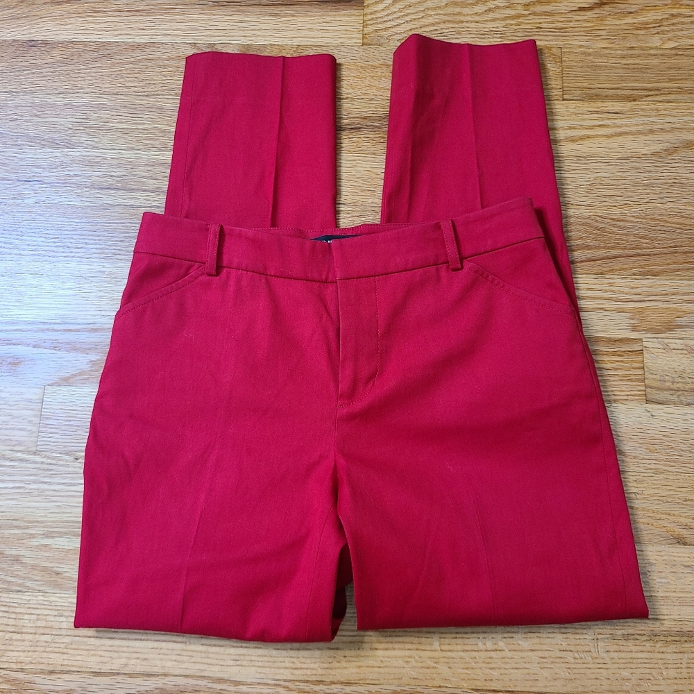 Ralph Lauren Black Label Size 2 Red Cropped Pants